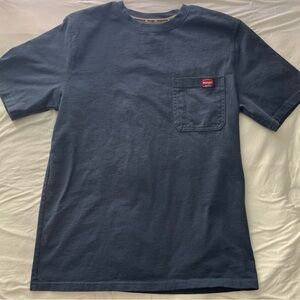 Mens Blue Wrangler Tshirt Size Small 34-36 Like New